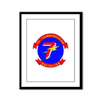 7CB - M01 - 02 - 7th Communication Battalion - Framed Panel Print - Click Image to Close